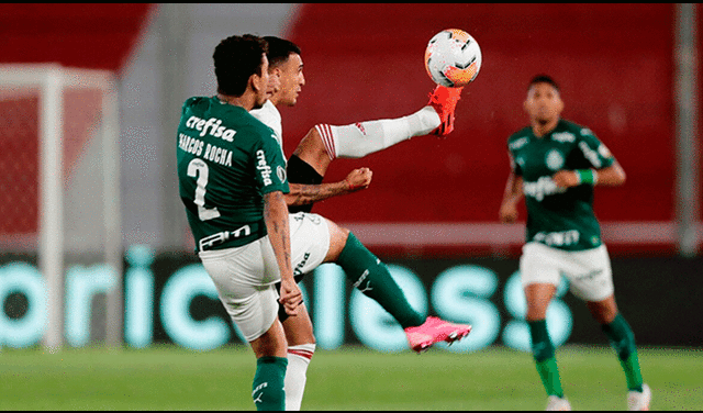 El partido de ida quedó 3-0 a favor de Palmeiras. Foto: EFE