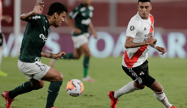 River perdió 3-0 contra Palmeiras en el partido de ida por la semifinal de la Copa Libertadores. Foto: EFE, Juan Ignacio Roncoroni POOL
