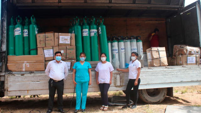 Insumos médicos fueron recepcionados por autoridades de la Red de Salud de Condorcanqui. Foto: Gobierno Regional Amazonas.