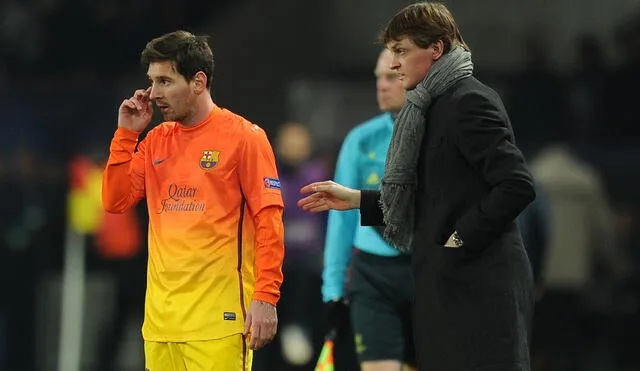 Messi estuvo bajo el mando de Tito Vilanova en la temporada 2012-2013. Foto: AFP
