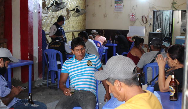 Asistentes trataron de ocultar sus faltas ante la intervención de las autoridades. Foto: Municipalidad de Jayanca.