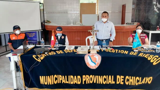 Integrantes de plataforma de Defensa Civil de Chiclayo. Foto: COER.