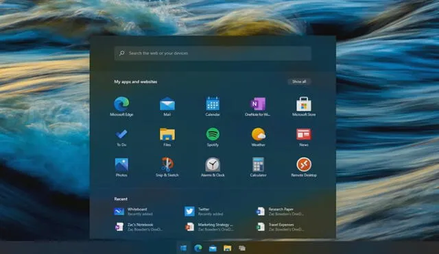 Windows 10X sería presentado en algún momento del 2021. Foto: captura de YouTube