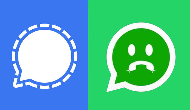 Signal posee algunas características especiales que WhatsApp no tiene. Foto: composición La República