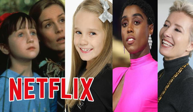 Emma Thompson, Lashana Lynch y Alisha Weir serán las protagonistas Foto: composición/Netflix