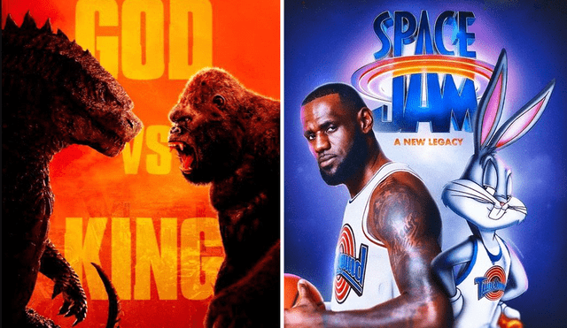 Space Jam 2 y Godzilla vs. Kong son dos de las cintas más esperadas. Foto: composición Warner