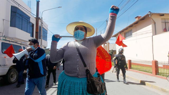 Protestas contra la suba del gas anuncian en Juliaca. Foto: Carlos Cisneros / La República