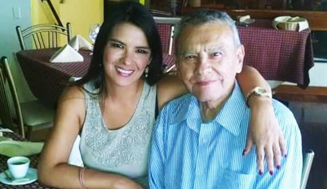 Fátima Saldonid junto a su fallecido padre. Foto: Fátima Saldonid/ Instagram