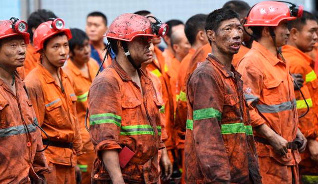 La explosión ocurrió el 10 de enero a unos 240 metros de la entrada a la mina, cuando las 22 personas atrapadas se hallaban trabajando a unos 600 metros. Foto: AFP