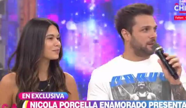 Nicola Porcella y su pareja Alejandra Campaña en En boca de todos. Foto: captura de América Televisión