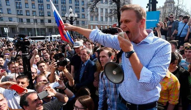 La Fundación Anticorrupción de Navalny ha expuesto casos de corrupción entre funcionarios del gobierno, incluyendo algunos al más alto nivel. Foto: AFP
