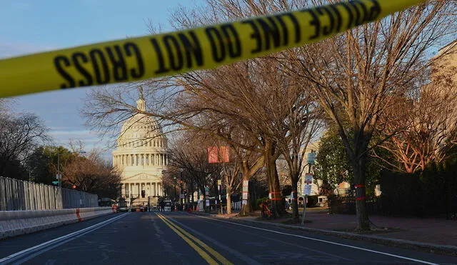 Tanto el Capitolio como la Casa Blanca están blindados para preservar la seguridad este 20 de enero, cuando Joe Biden asumirá la Presidencia de Estados Unidos. Foto: AFP