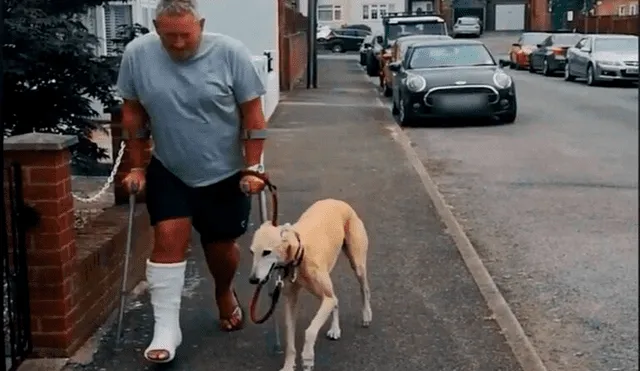 El video del perro ‘lesionado’ se ha convertido en viral en redes sociales. Foto: captura de Facebook