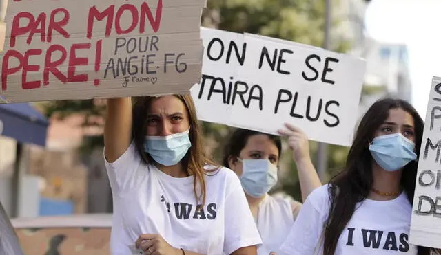 En julio de 2020, en Córcega, francesas ya habían salido a las calles a protestar contra el incesto. Foto: AFP