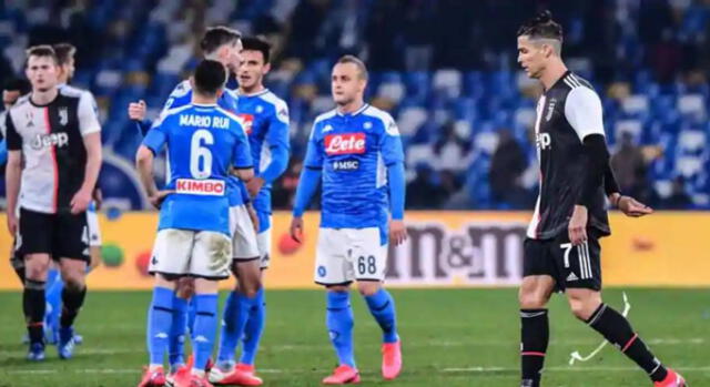 Juventus vs. Napoli juegan por la Supercopa de Italia. Foto: AFP