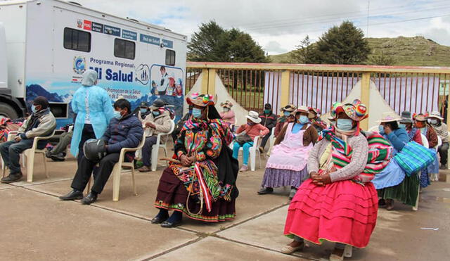 Recolección se realizó a pobladores del distrito de Capachica. Foto: Diresa Puno.