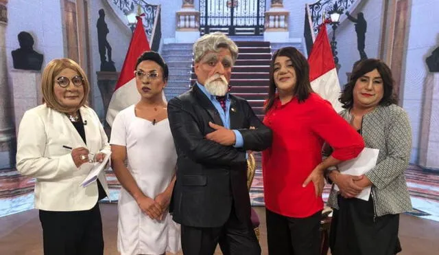 Jorge Benavides parodia a Francisco Sagasti, presidente del Perú. Foto: Jorge Benavides/ Instagram