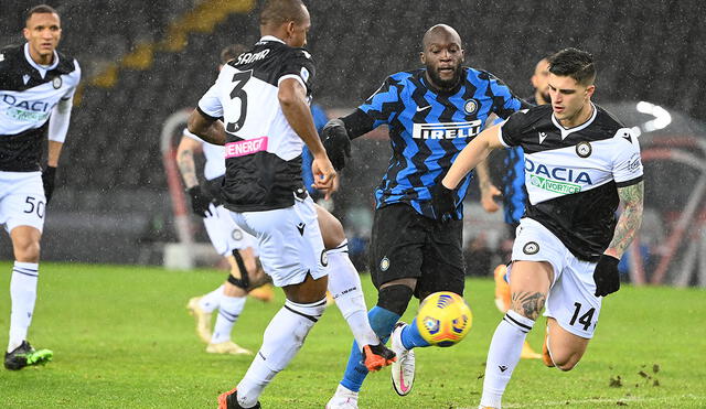 Inter enfrenta a Udinese en el Giusseppe Mezza por la Serie A. Foto: AFP