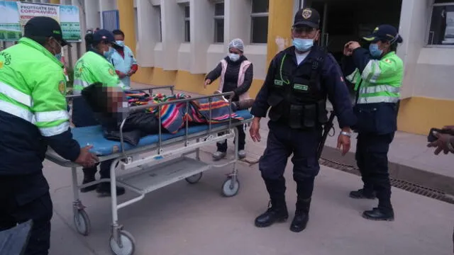 Los varones fueron llevados al hospital Carlos Monge Medrano. Foto: Serenazgo de San Miguel.