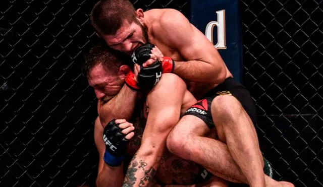 Khabib venció a Conor por sumisión. Foto: UFC