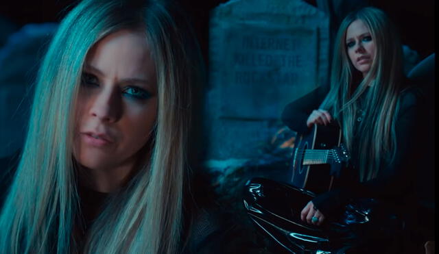 Avril Lavigne regresa a sus orígenes musicales con el single Flames en colaboración con MOD SUN. Foto: captura Flames / YouTube