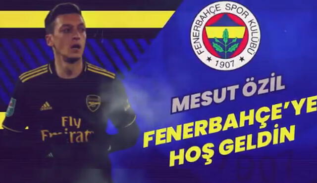 El contrato entre Mesut Özil y Fenerbahçe tiene vigencia por más de tres años. Foto: captura de Fenerbahçe