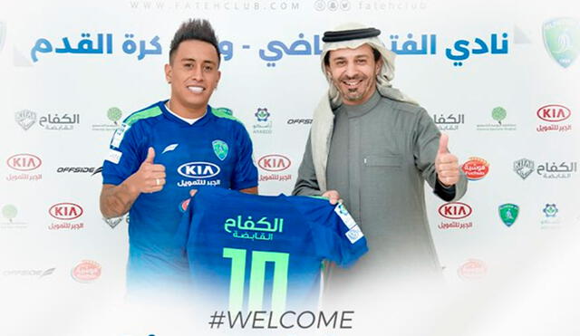Christian Cueva es nuevo futbolista del Al Fateh de la Primera División de Arabia Saudi. Foto: Al Fateh