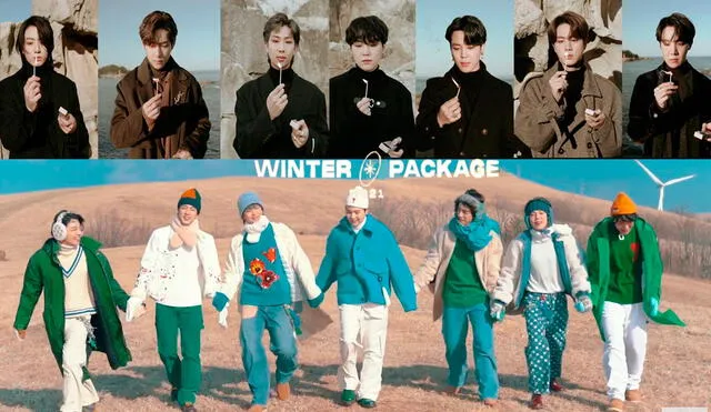 El Winter Package 2021 de BTS fue filmado en la ciudad de Gangwon. Foto: composición LR / Big Hit
