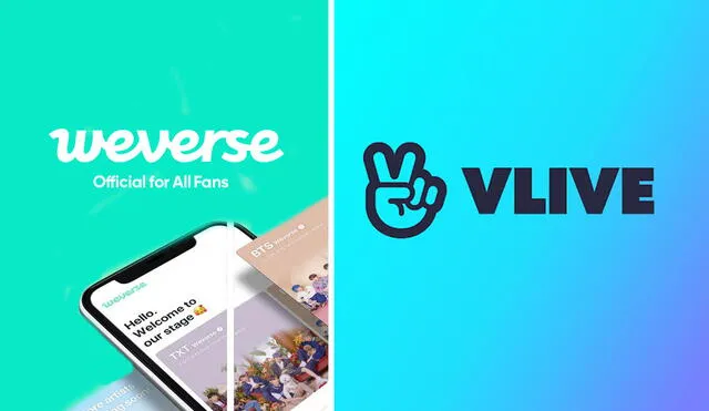 Weverse y VLive son las apps más usadas por los fanáticos de K-pop. Foto: Big Hit/Naver
