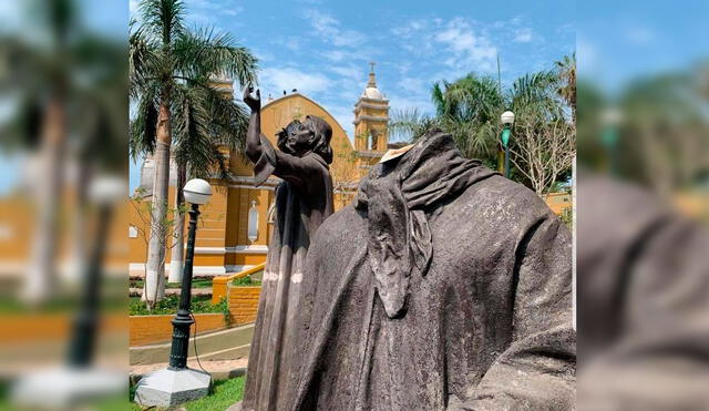 Municipalidad de Barranco ya está arreglando la estatua. Foto: Lima Antigua
