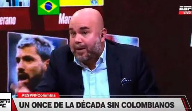 Andrés Maroco es un reconocido periodista colombiano. Foto: captura/ESPN