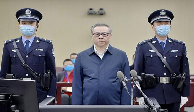Lai Xiaomin fue condenado a muerte por cargos de corrupción y bigamia el pasado 5 de enero. Foto: AFP