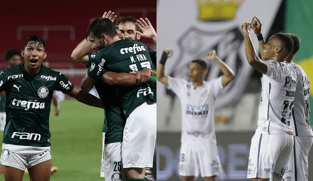 Palmeiras enfrentará a Santos en una final única en el Estadio Maracaná. Foto: composición/La República