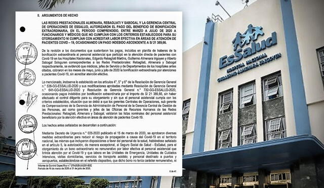 La Contraloría de la República detalló que son diez funcionarios involucrados en este caso, entre ellos el ex ministro de Salud, Oscar Ugarte. Foto: composición, La República.