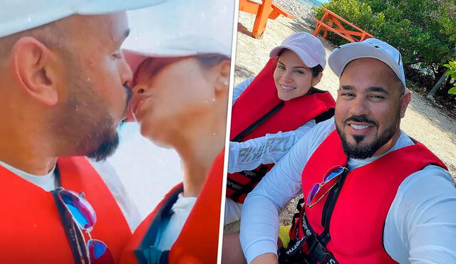 La pareja se mostró disfrutando en una playa y navegando en el mar. Foto: captura/Instagram