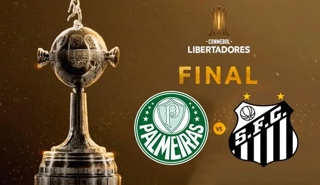 Palmeiras y Santos juegan este sábado en el Maracaná para definir al campeón de la Copa Libertadores 2021. Foto: Twitter / @Libertadores