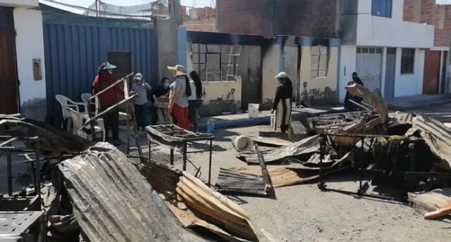 La familia de María ha perdido todos sus bienes tras incendio. Foto: La República.