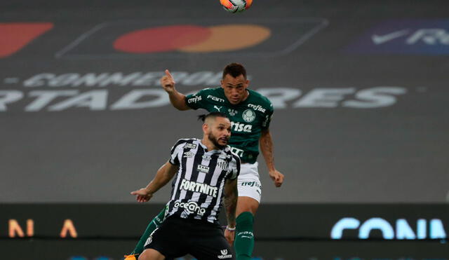 Breno fue el autor del gol de Palmeiras en su victoria ante Santos por la final de Copa Libertadores 2020. Foto: AFP