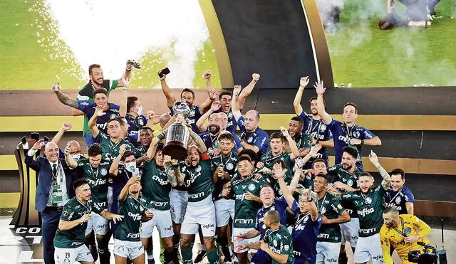 El mejor. El cuadro de Abel Ferreira marcó la diferencia en una final deslucida y se alzó con la Copa Libertadores 2020. Foto: EFE