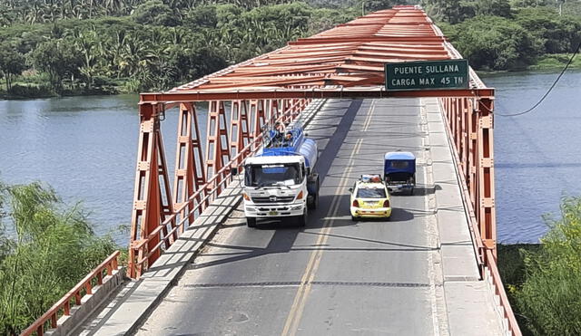A diario son más de 2.700 vehículos los que utilizan este puente. Foto: MTC.