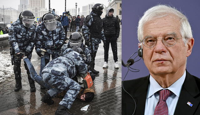 Josep Borrell, alto representante para la Política Exterior y de Seguridad de la UE, visitará Rusia durante la primera semana de febrero. Foto: Composición LR/AFP