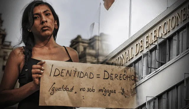 La candidata de Juntos por el Perú denunció ante el Jurado Nacional de Elecciones (JNE) el acoso político transfóbico al que estuvo expuesta. Foto: composición LR