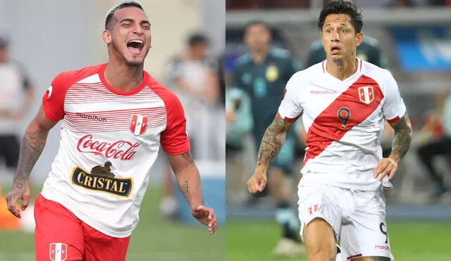 Miguel Trauco y Gianluca Lapadula coincidieron en la selección peruana. Foto: composición/FPF