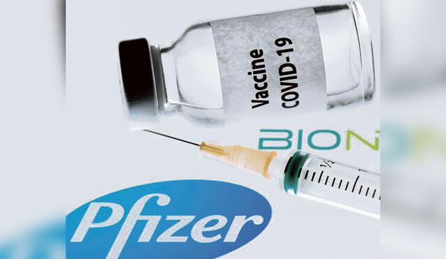 Muestra. Vacuna de Pfizer necesita cadena de frío especial. Foto: difusión