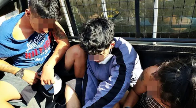 Los tres imputados de robo fueron llevados a la Comisaría de Ayacucho. Foto: difusión