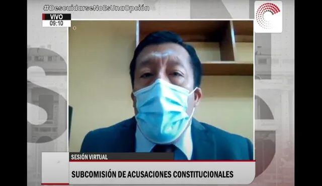 Carlos Pérez solicitó la suspensión de la votación del informe contra el excontralor. Foto: captura Youtube