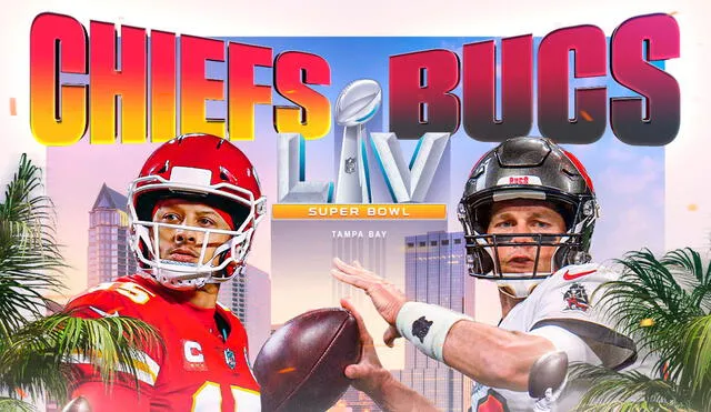 Los Kansas City Chiefs y los Tampa Bay Buccaneers se enfrentarán en el Super Bowl 2021. Foto: NFL, Twitter