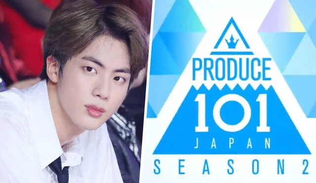 Trainee de Produce 101 Japan Season 2 se parece a Jin de BTS, según espectadores. Foto: composición Big Hit, CJ ENM