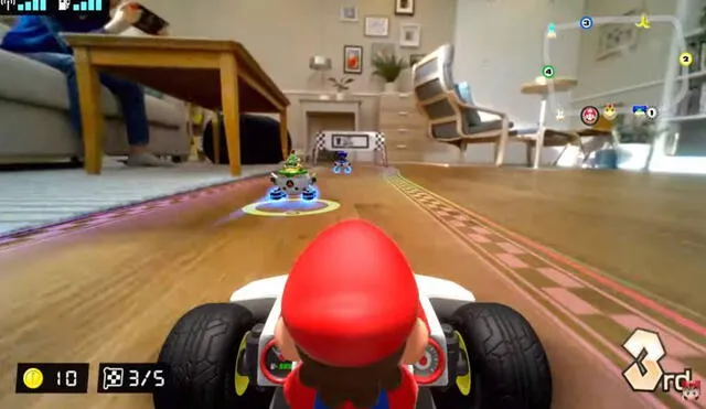 Este juego de Mario Kart de realidad aumentada es compatible con Nintendo Switch. Foto: Nintendo