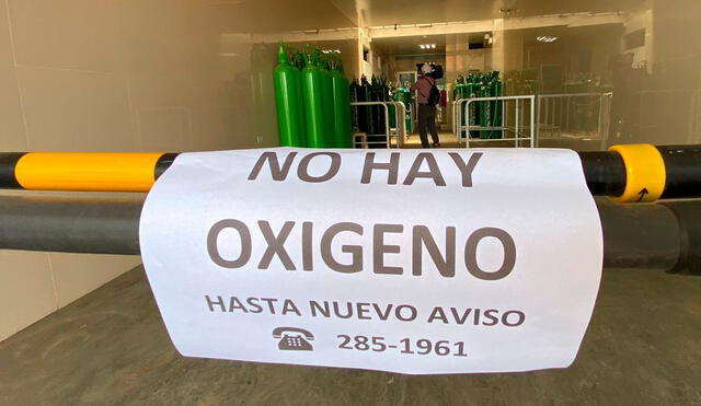 Oxígeno se encuentra agotado. Foto: Raúl Egusquiza / URPI - GLR